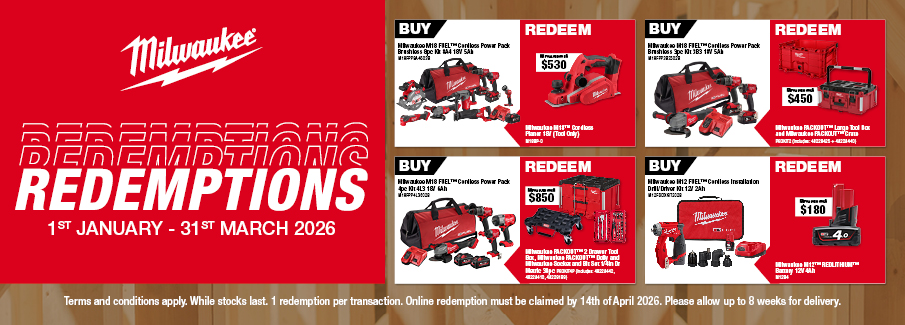 Milwaukee Redemptions Jan-Mar 2026